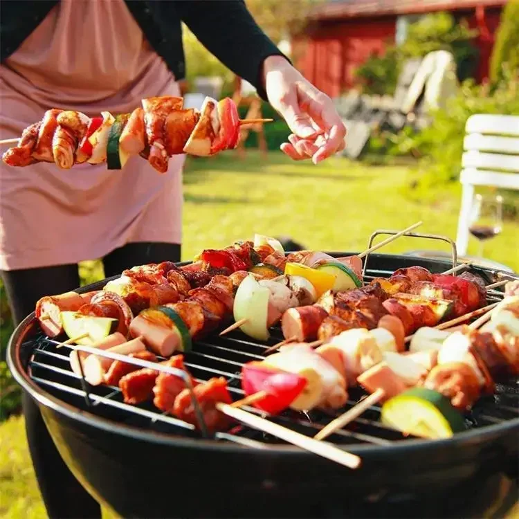 Household Outdoor BBQ Barbecue Stove Portable Barbecue Grill 18.5Inch Apple Stove Charcoal Grilled Barbecue Stove Push-Pull 2023