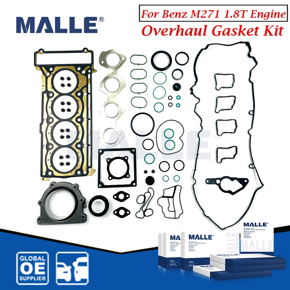 

M271 1.8T Engine Overhaul Gasket Kit For Mercedes-Benz CL203 W203 W204 W211 S211 A209 C209 Car Accessories 2710160320 2710161520