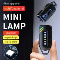 Mini Rechargeable Portable Usb Keychain Light - High Brightness Cob Campsite Light - Outdoor Emergency Light