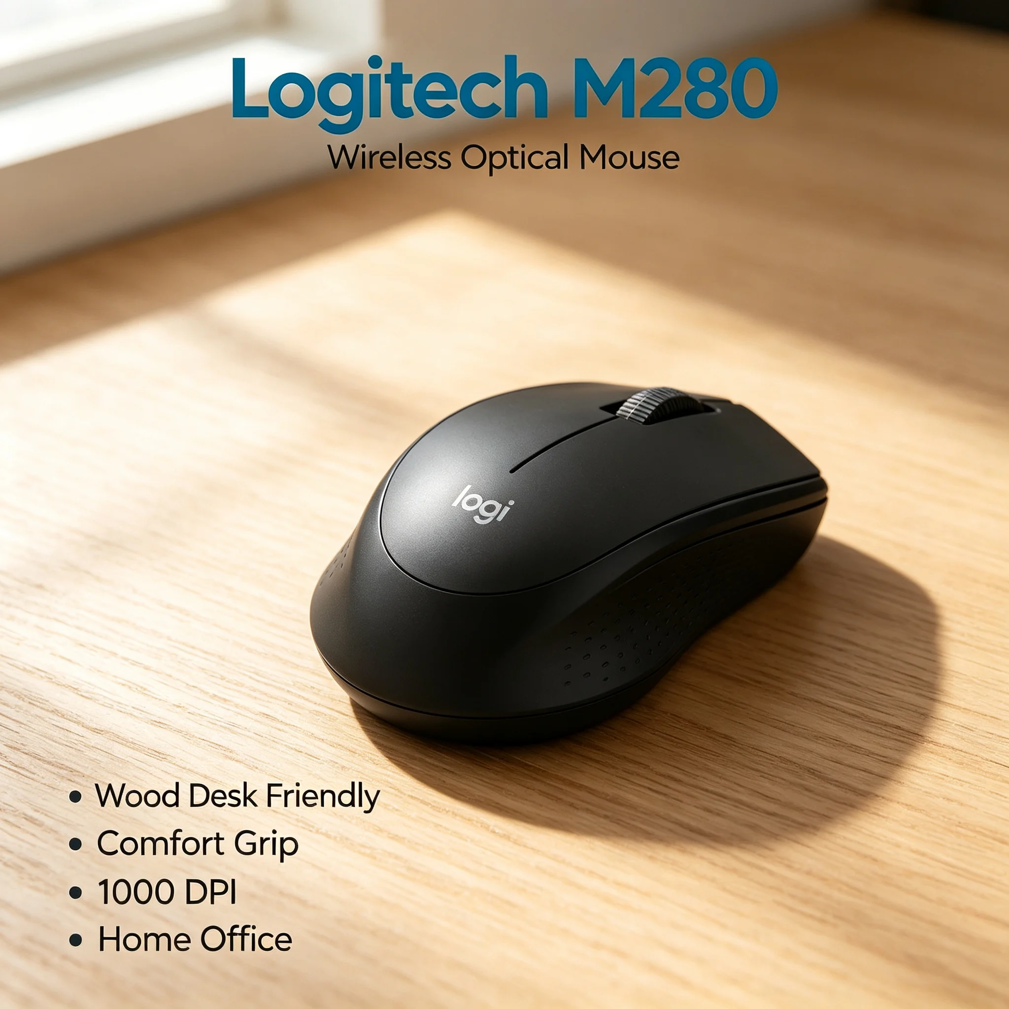 Original Logitech M280 Simple Operation Wireless Optical Mouse Plug & Play Ergonomic Mice For Beginner Office User