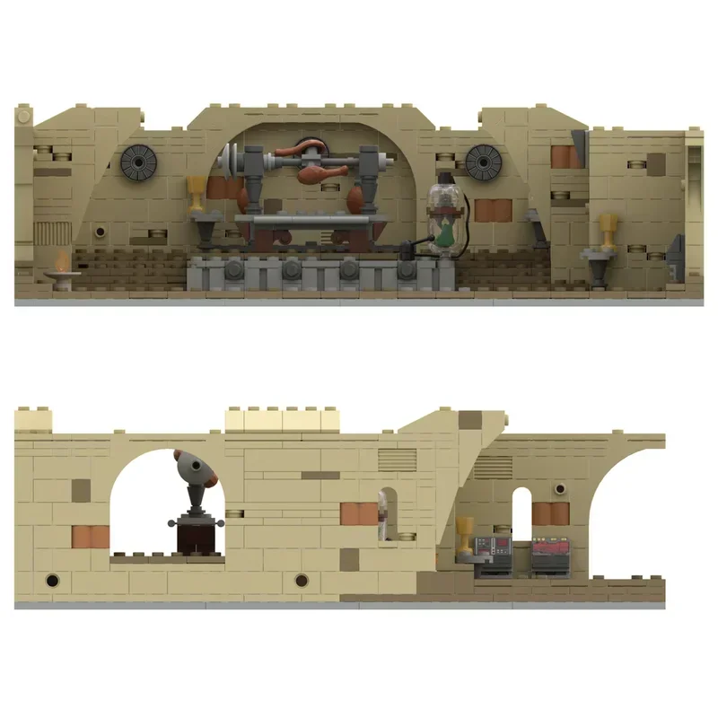 

Star Movie Moc Building Bricks Throne Room & Kitchen Area Model Technology Modular Blocks Christmas Toys DIY Sets Assembly Gifts