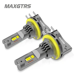 2pcs H15 LED Headlight Bulbs CANBUS 6500K White 30000LM Car LED High Beam DRL Driving Lamp With Cooling Fan Error Free