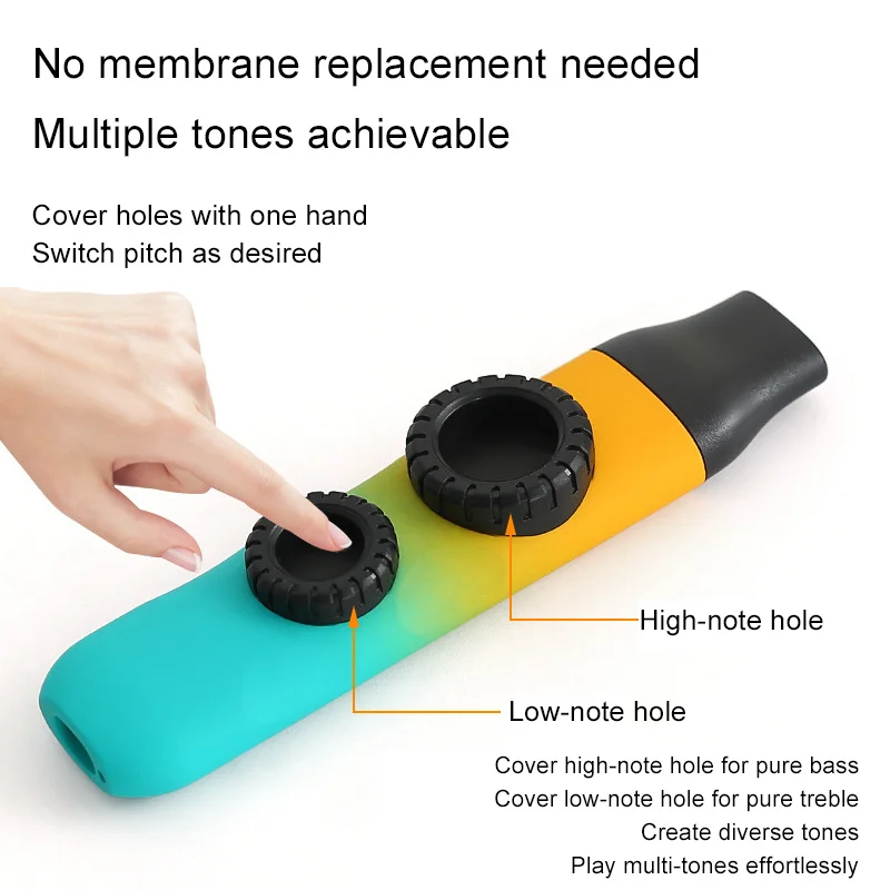 آلة كازو الموسيقية المبتدئين، صفارة توت مع القصب، أداة الرياح زوكا لمرافقة الجيتار والقيثارة #6