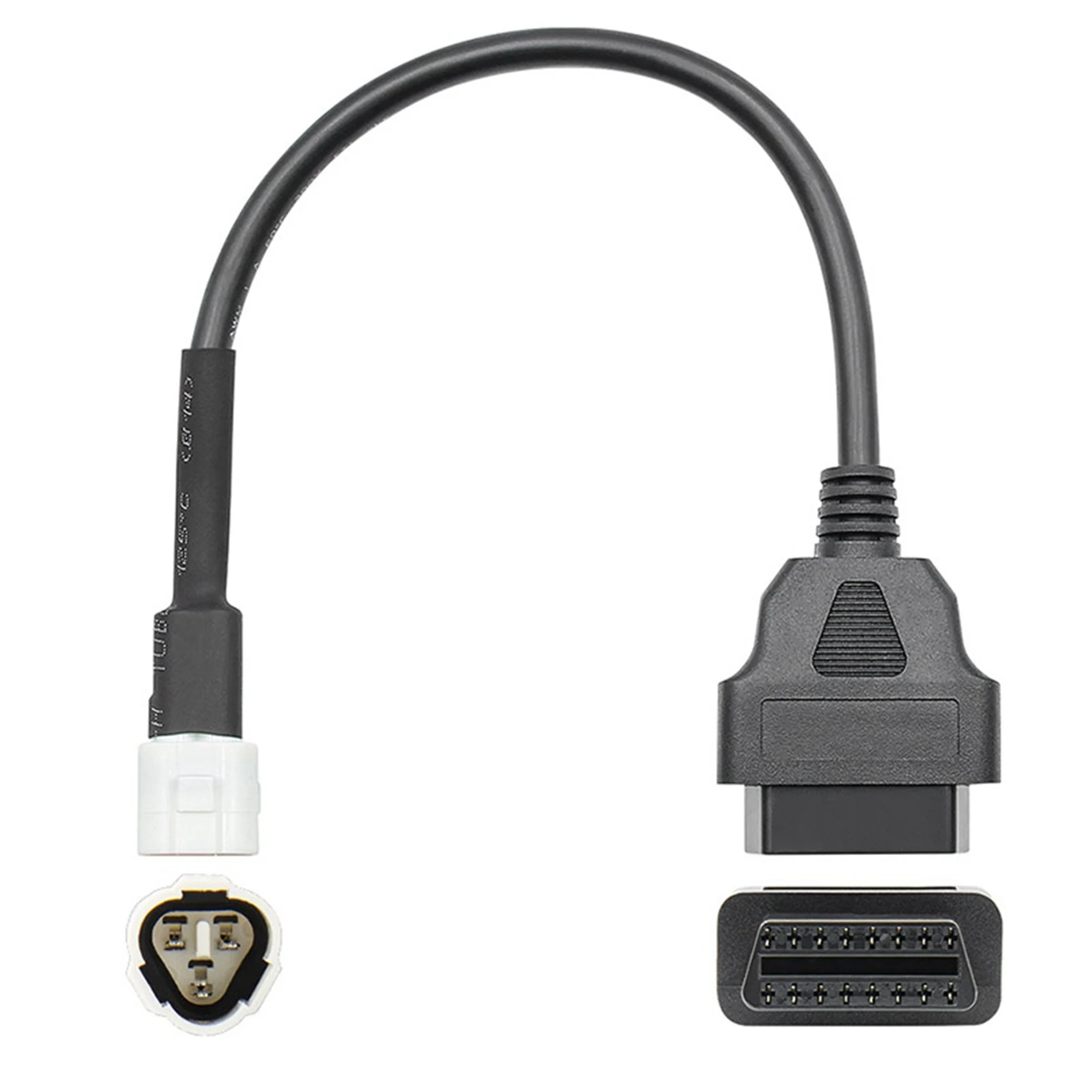 

2X OBD мотоциклетный кабель для Yamaha 3-контактный разъемный кабель диагностический кабель 3-контактный к OBD2 16-контактный адаптер