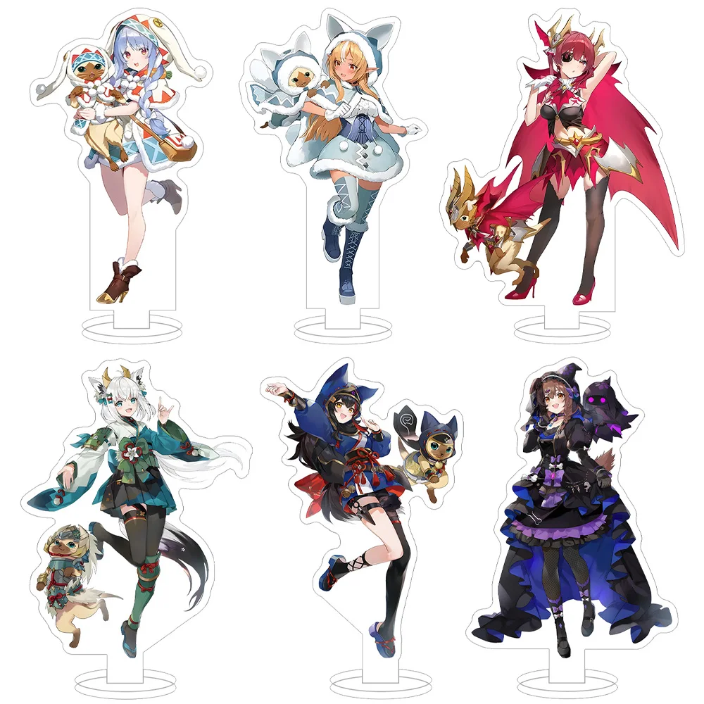 VTuber Hololive new Monster Hunter x Hololive Houshou Marine Usada Pekora Inugami Korone Аниме Игрушка Акриловая подставка украшение для стола