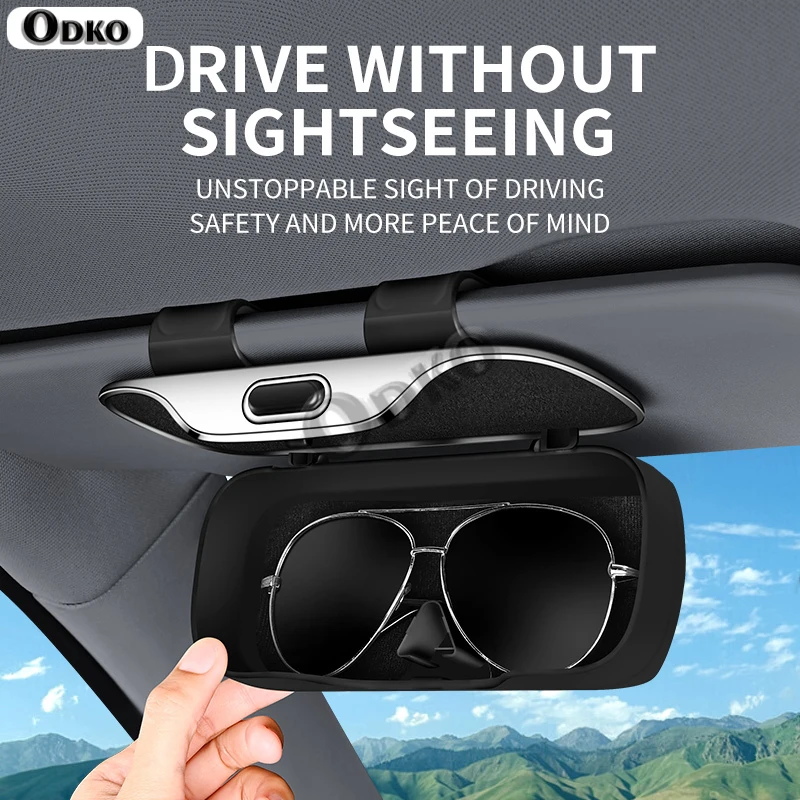 

For BAIC HYOSOW Senova Weiwang BJ40 Car Visor Sunglasses Glasses Case Glasses Holder Sun Visor Clip-On OEM Design Eyeglass Case