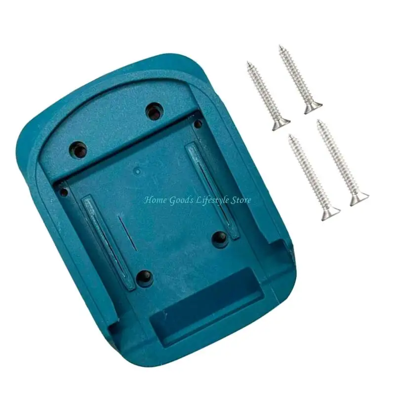 E74E Stable Tool Battery Mounting with Included Screws for Wall or Desk Installation of Lithium Tool Desktop or Wall