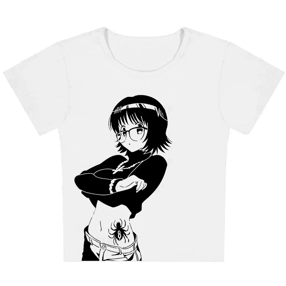 Hunter X Hunter Shizuku Murasaki Phantom Troupe Double-sided Anime T-shirt Men Women Vintage Oversized Streetwear Cotton Tee Top