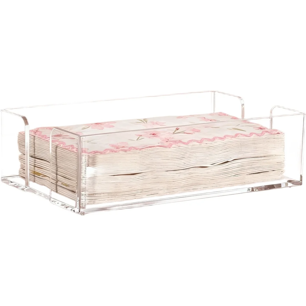 Acrylic Napkin Holder  Elegant 9.5 Clear Acrylic Napkin Holder - Perfect For Home, Office & Events Dispenser Holder Tissue Organ