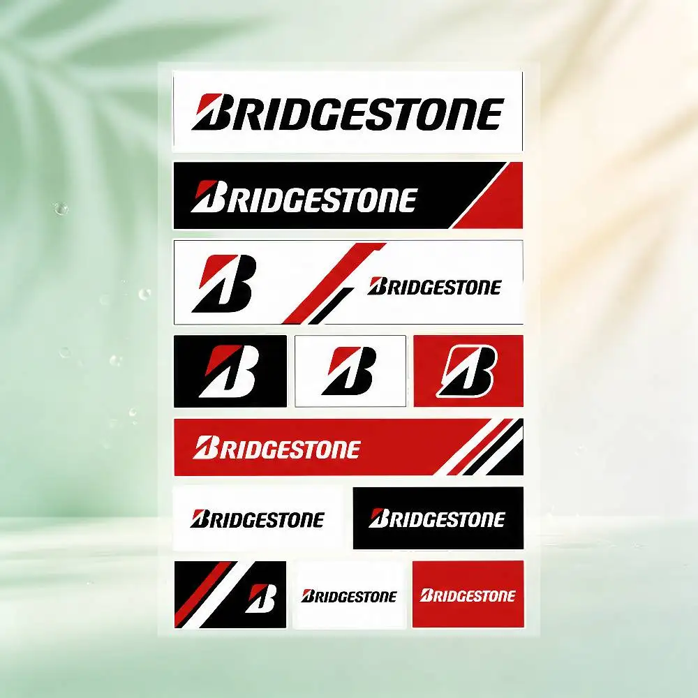 for Bridgestone All Purpose Reflective Waterproof Scratch Blocker Decal Car Bike Helmet Cup Refrigerator Decorative Stickers - view 5