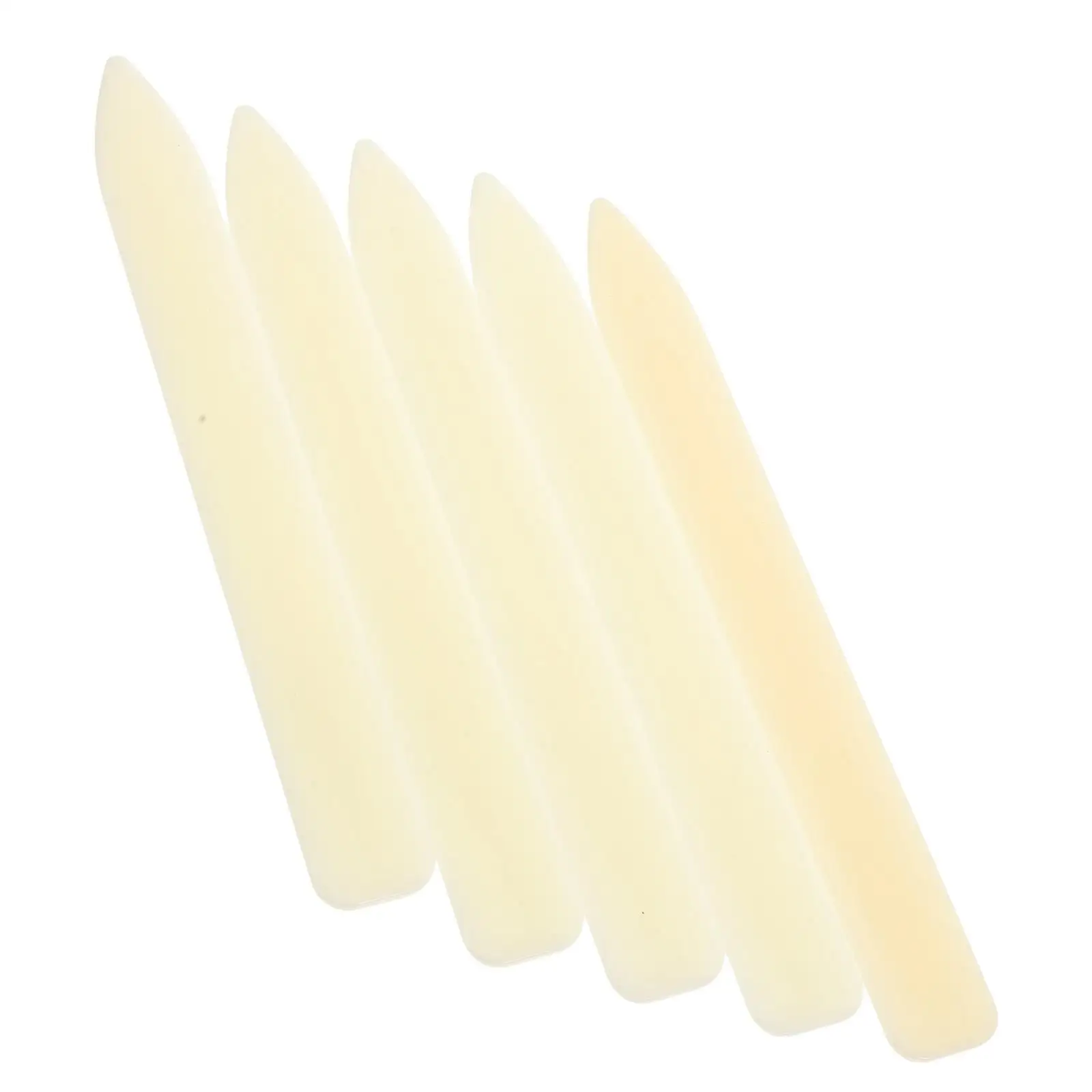 5pcs Plastic Folder Paper Creaser for Card Making Knife Bone Folders For Paper Crafting Letter Opener Beige Color
