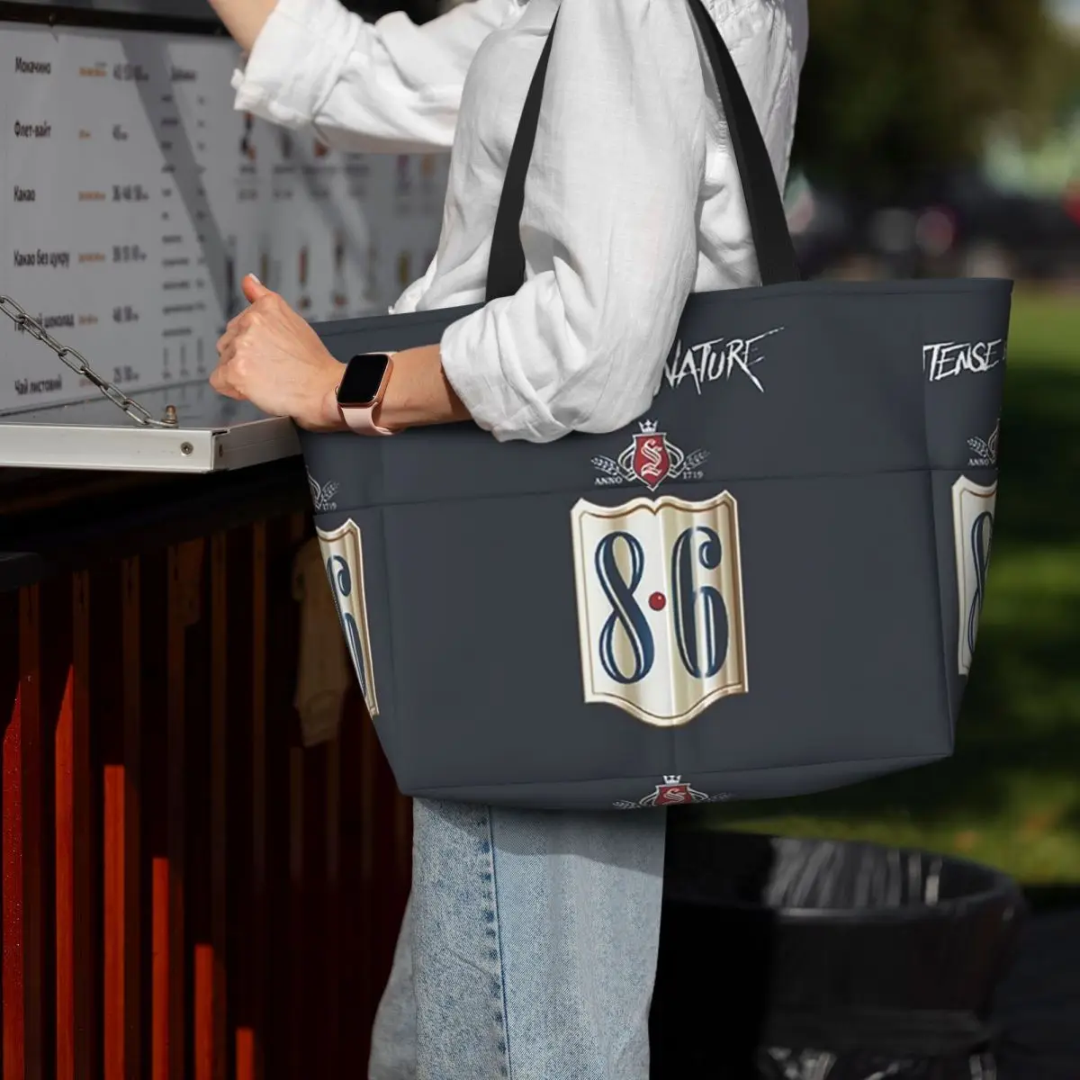 Beer 8.6 BAVARIA Beach Tote Bag Sport Gym Yoga Duffle Large Tote Bag Women Travel Bag Fitness bag