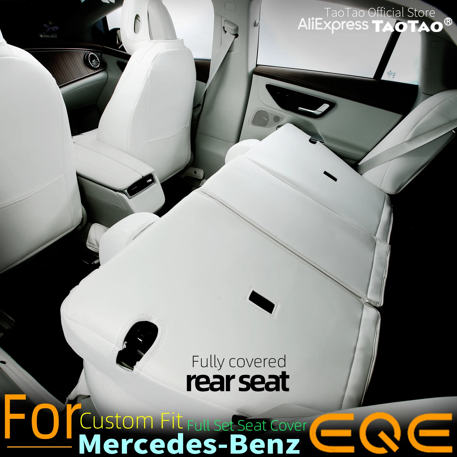 Kustom cocok untuk mercedes benz eqe 350 suv sarung jok mobil penutup kursi tahan air set lengkap