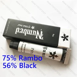 75%Rambo 56% Black 2/5/10/20/30/50PCS Tattoo Cream Semi Permanent Makeup Body Eyebrow Lips Liner Tattoo Care Cream 10g