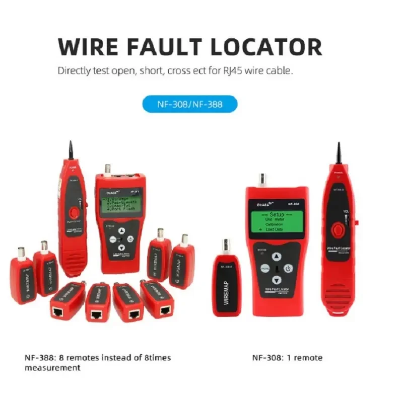 Ethernet Lan Network Cable Tester Nf - 308 For Cat5 Cat6 Bnc Electrical Cables