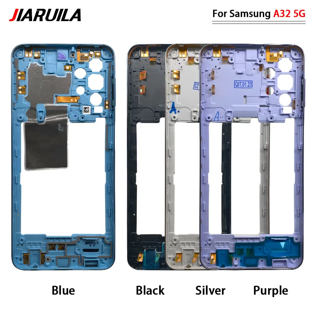 Middle Frame For Samsung A32 4G A325 5G A326 A42 A33 Housing Case Middle Frame Replacement Parts With Power Volume button