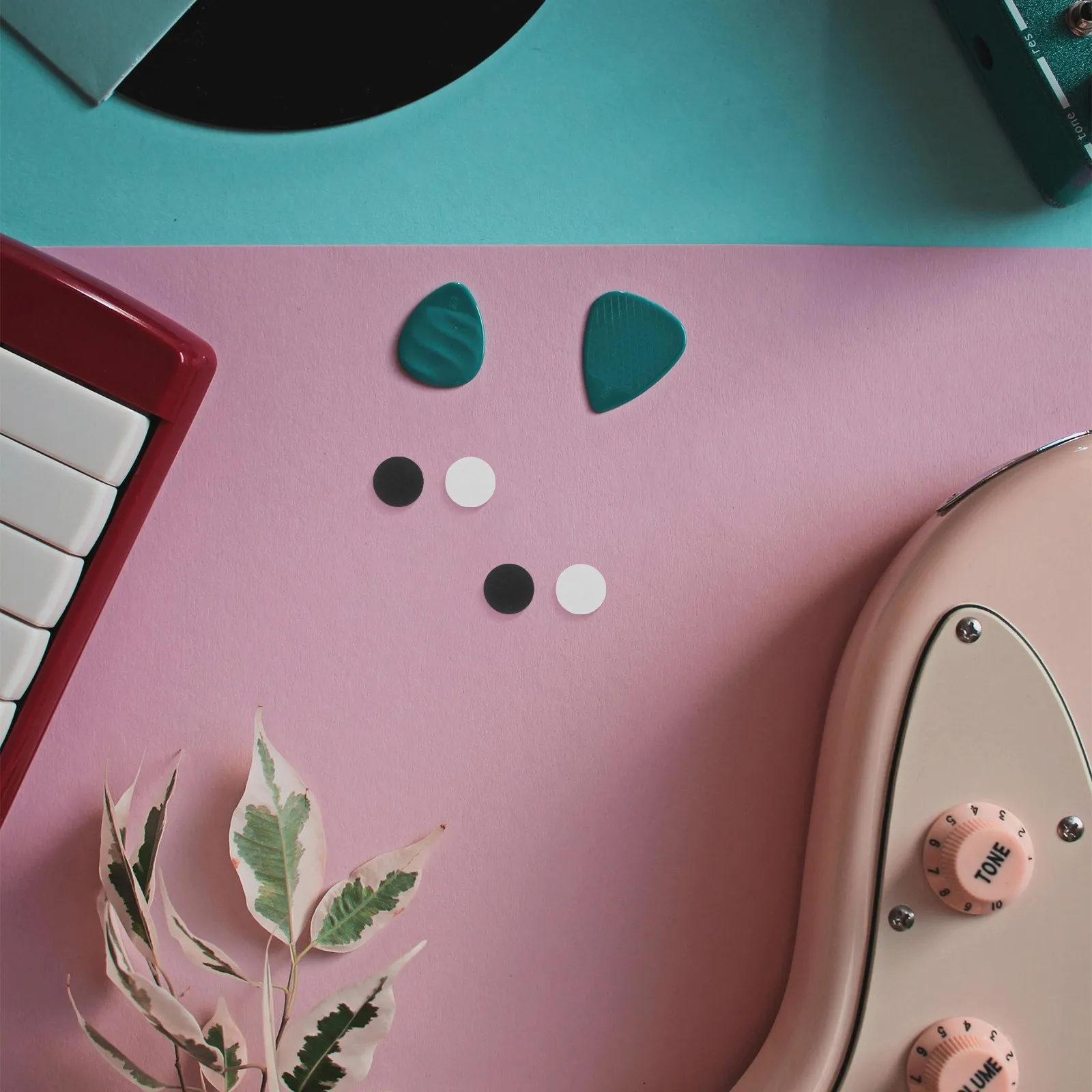 

200 шт. акриловых маркеров для гитары, накладки на гриф 6x2,5 мм, белые и черные, для разметки позиций на грифе, запчасти для музыкальных инструментов