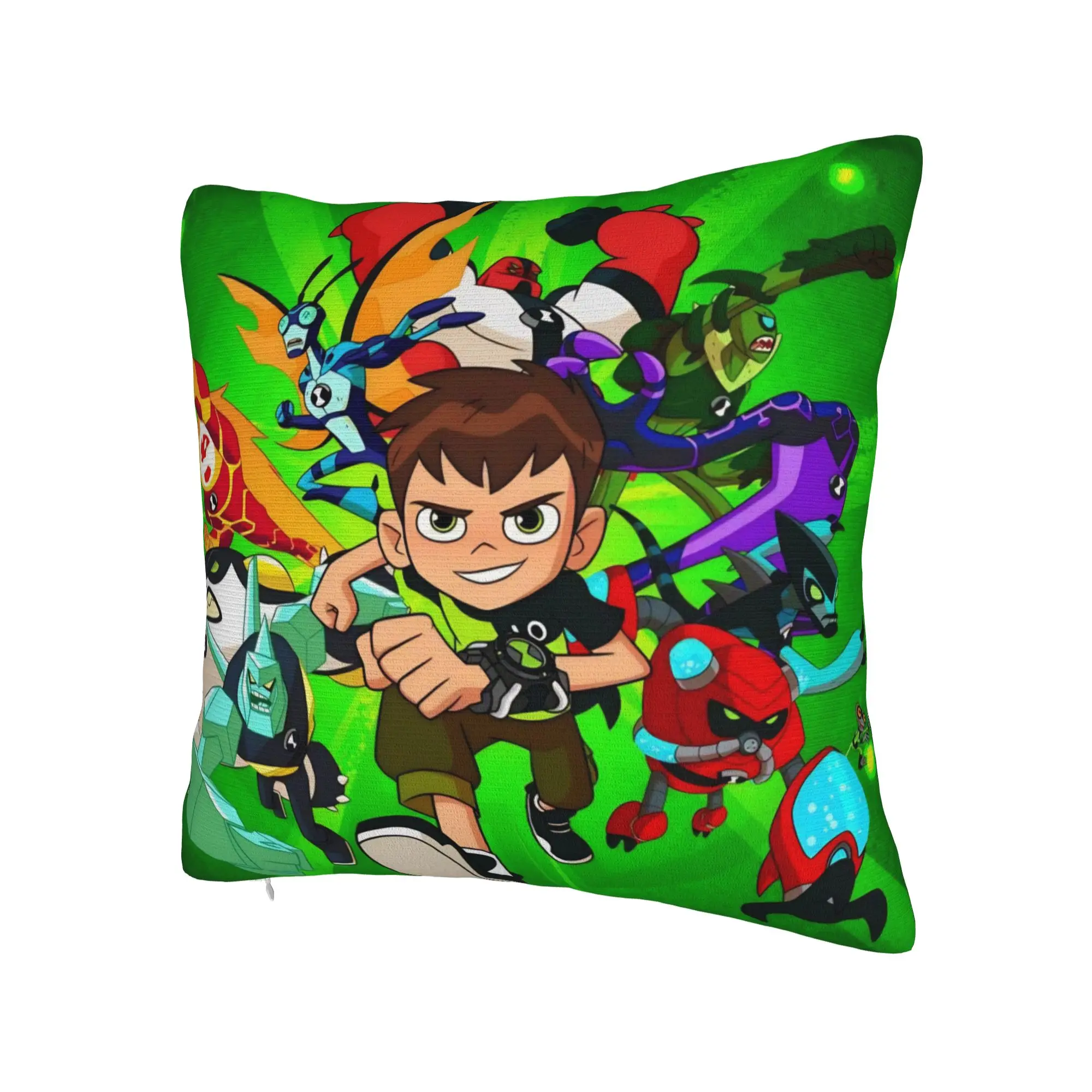 Ben 10 Anime Pillowcases Merchandise Printed Cushion Cover Gift  Throw Pillow Case Cover Living Room Multi Size