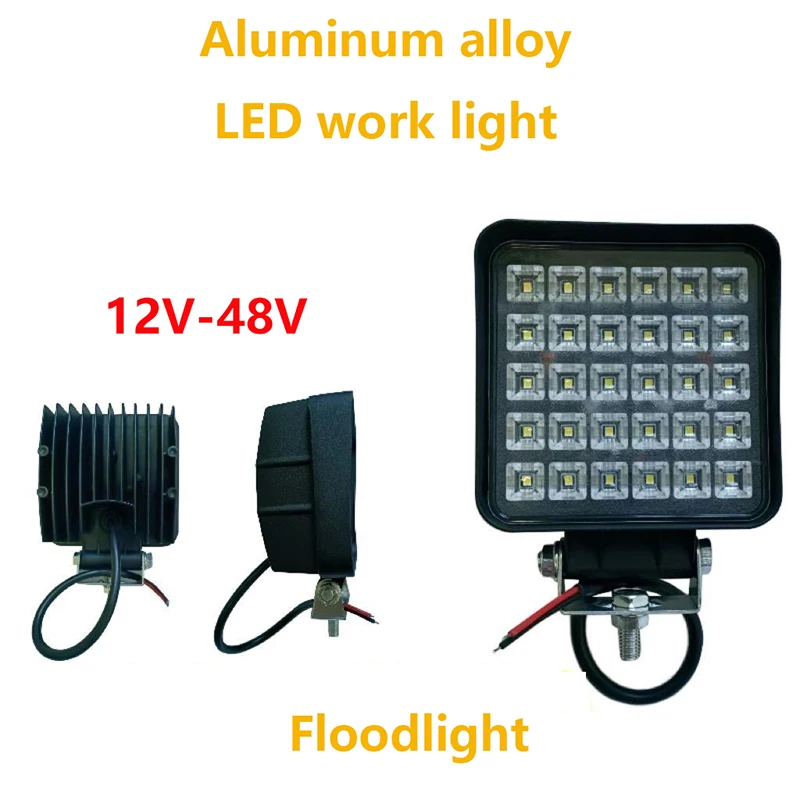

30W LED Car Fog Light Square Headlamp 12V-48V Work Light Spotlight Floodlight for Truck SUV 4X4 4WD Off-road Engineering 1PC