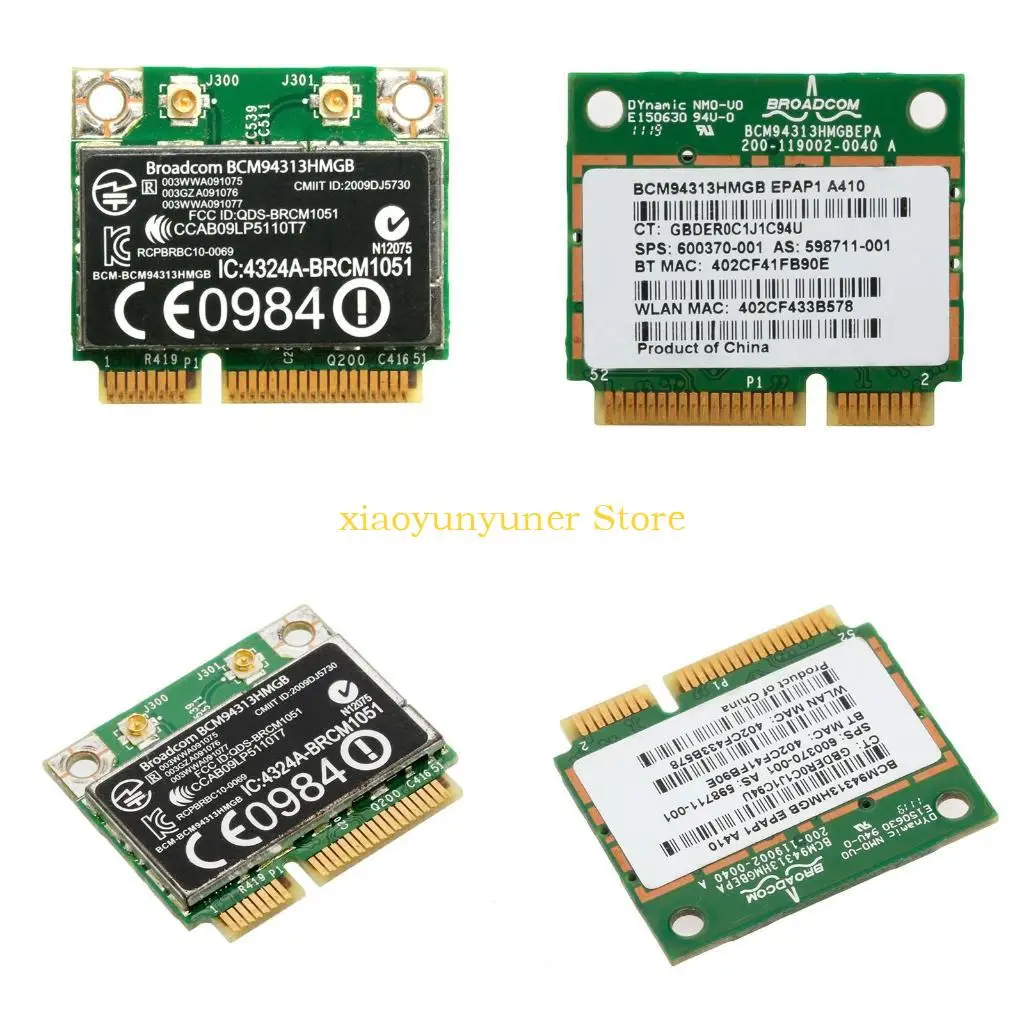 

Беспроводная сетевая карта P9JB для BCM94313HMGB 600370-001, BT Half Mini PCI-E LAN CARD, поддержка 802.11N 150 Мбит / с.