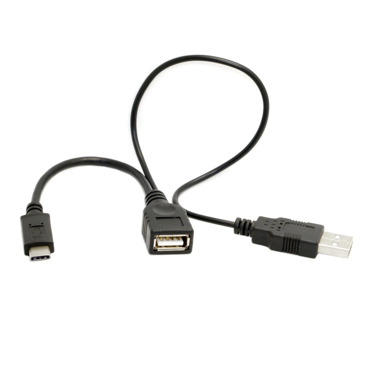 CYDZ USB-C USB 3.1 Type C Male Connector to A Female OTG Data Cable with Extral Power