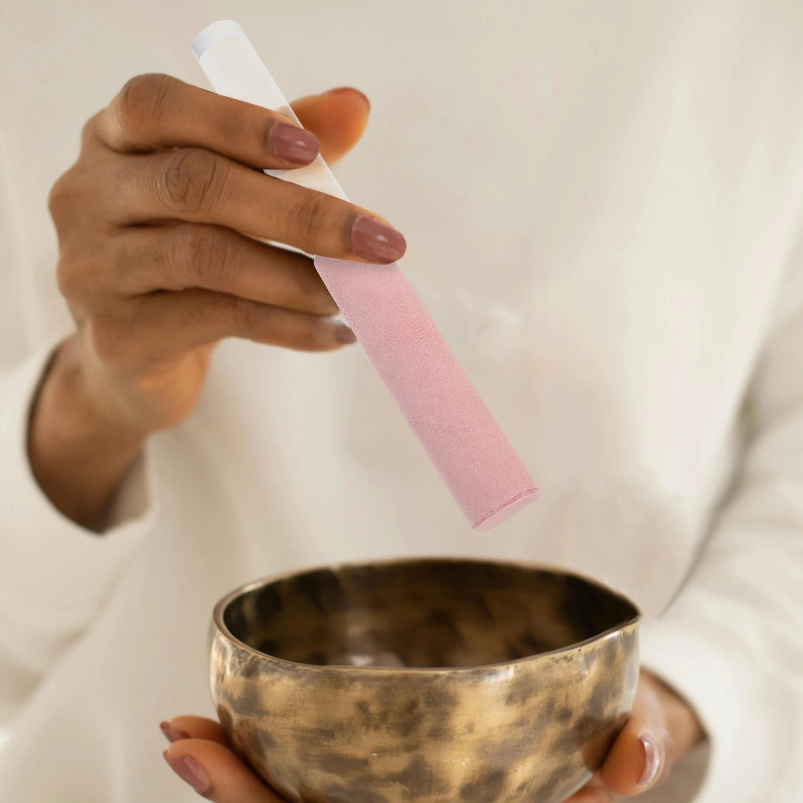 

Portable Sound Stick Acrylic Knocking Rod For Tibetan Yoga Meditation Singing Mallet Accessories Beginners Adults Players