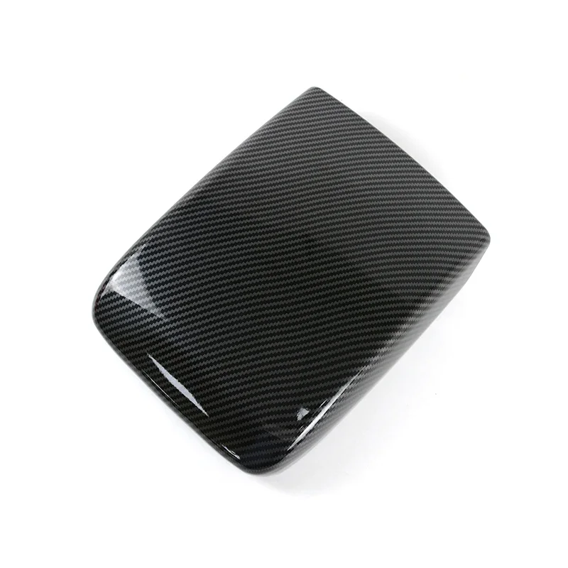 

For Adui Q5 FY 2018-22 LHD Car Center Console Armrest Box Panel Cover Decoration Sticker Trim Carbon Fiber Color Interior Decals