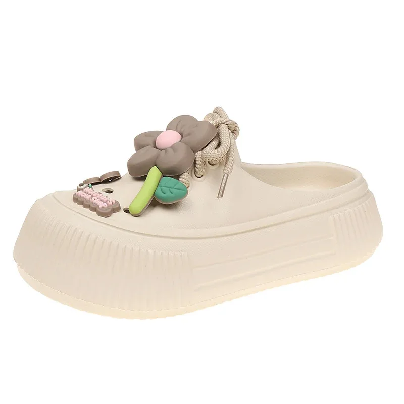 

New Sandals For Ladies Platform Elevation Cute Cartoon Summer Beach Flip-Flops For Girls Walking Home Bathroom Shoes42