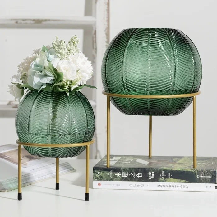 

# Nordic Spherical Glass Vase Creative Wedding Exhibition Crafts Decorative Vase Glass Vase For Home Decoration #