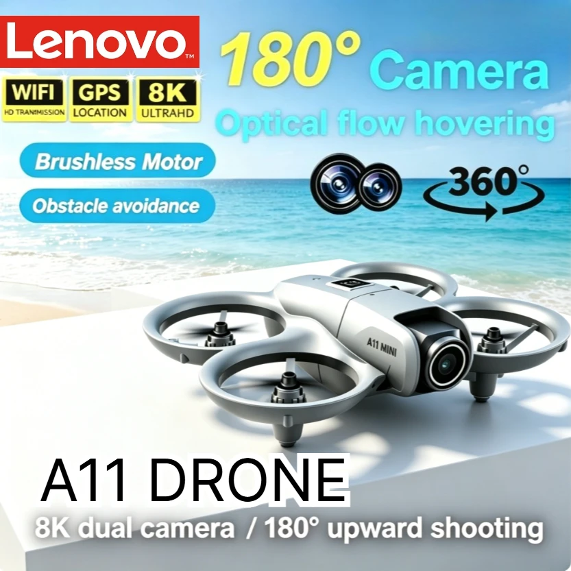 Original A11 Foldable GPS RC Drone 8K HD Camera Brushless Motor 5G WiFi FPV Optical Flow Hover Quadcopter For Adults Beginners