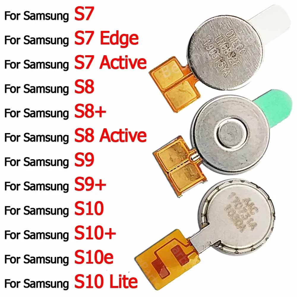 Vibration Vibrator Motor For Samsung Galaxy S9 Plus S9+ S10 Lite S10+ S10e 5G S7 Edge S8 Active S8+ Repair Flex Cable