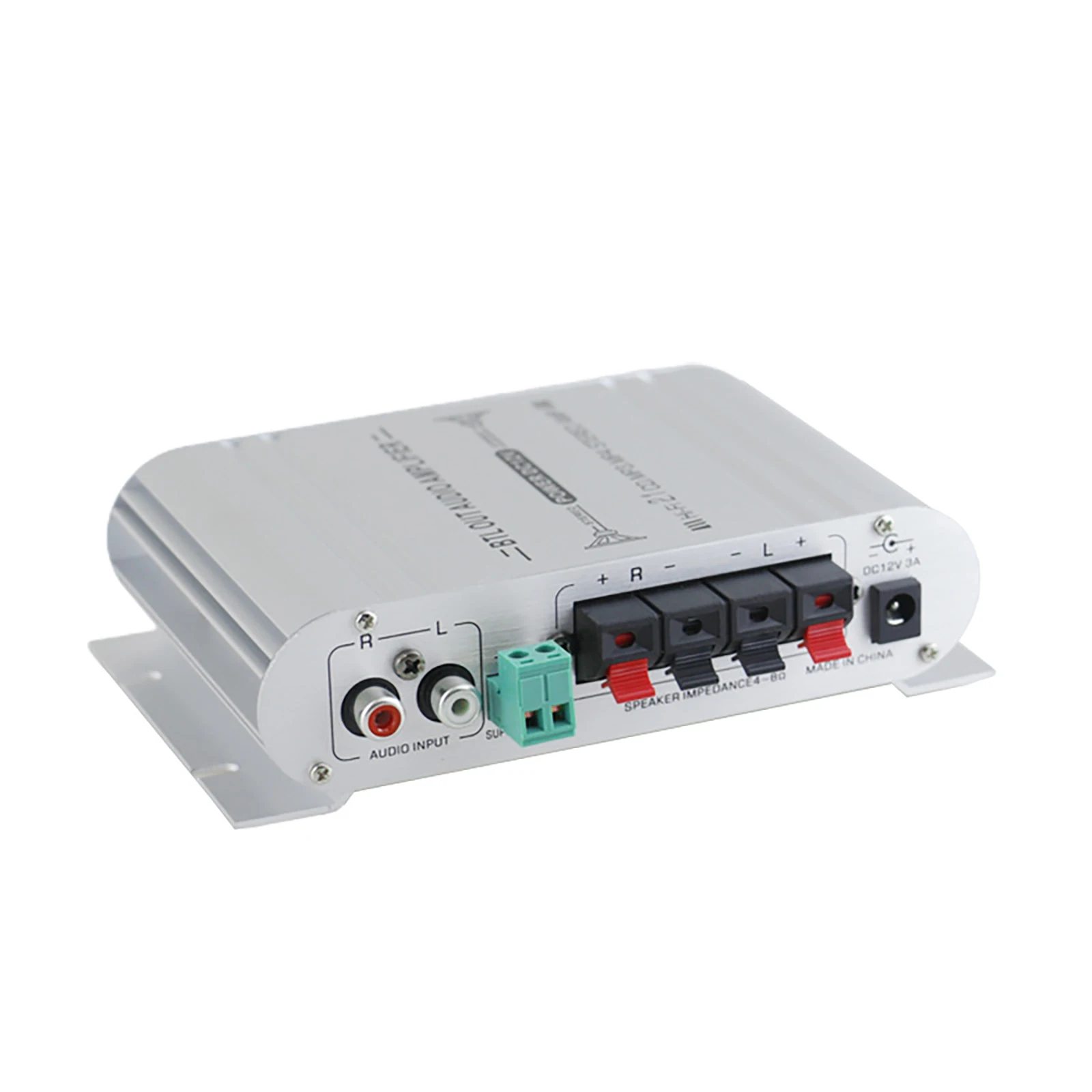 Mini ST-838 Power Amplifier HiFi 2.1 Channel 200W+200W 12V For Home Car Meeting Theater AMP Stereo Audio Sound Amplifier