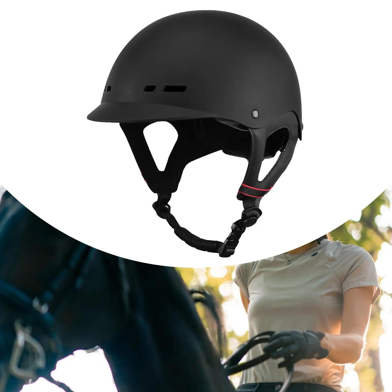 탈부착 가능한 라이너가 있는 통기성이 뛰어난 간단한 승마 헬멧 승마 헬멧