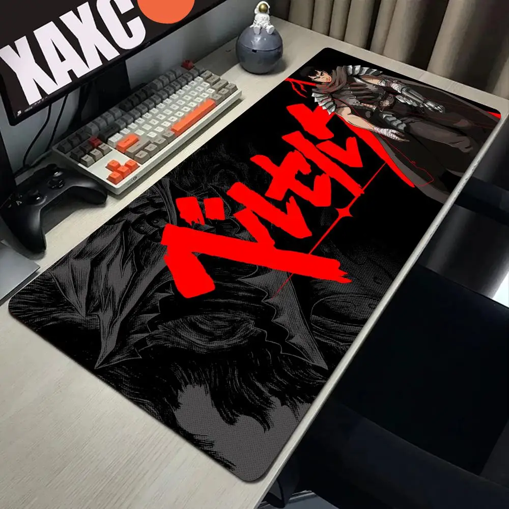 

Guts sword in berserk Mouse Mat Berserk Guts Gamer Gaming Mouse Pad Computer Accessories Big Keyboard Laptop Padmouse Speed Desk