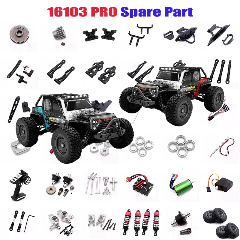 

SCY 16103 PRO RC Automotive Parts Turning Shaft Gear Bearing Pull Rod Steering Cup Swing Arm Motor Tire Screws Headlight