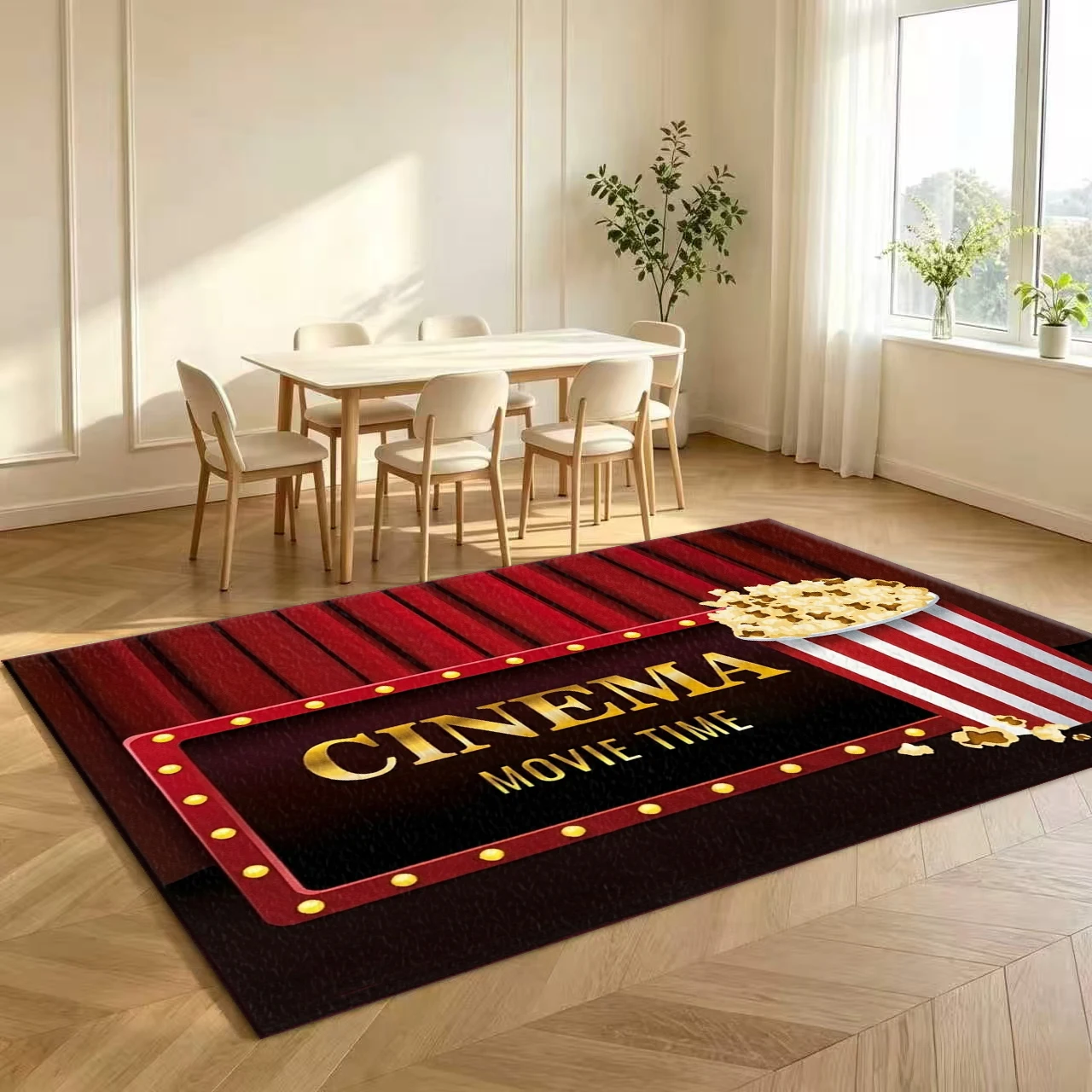 Kino-Popcorn-Themen-Teppich fü – Home Cinema Flooring Bewertung und Preis