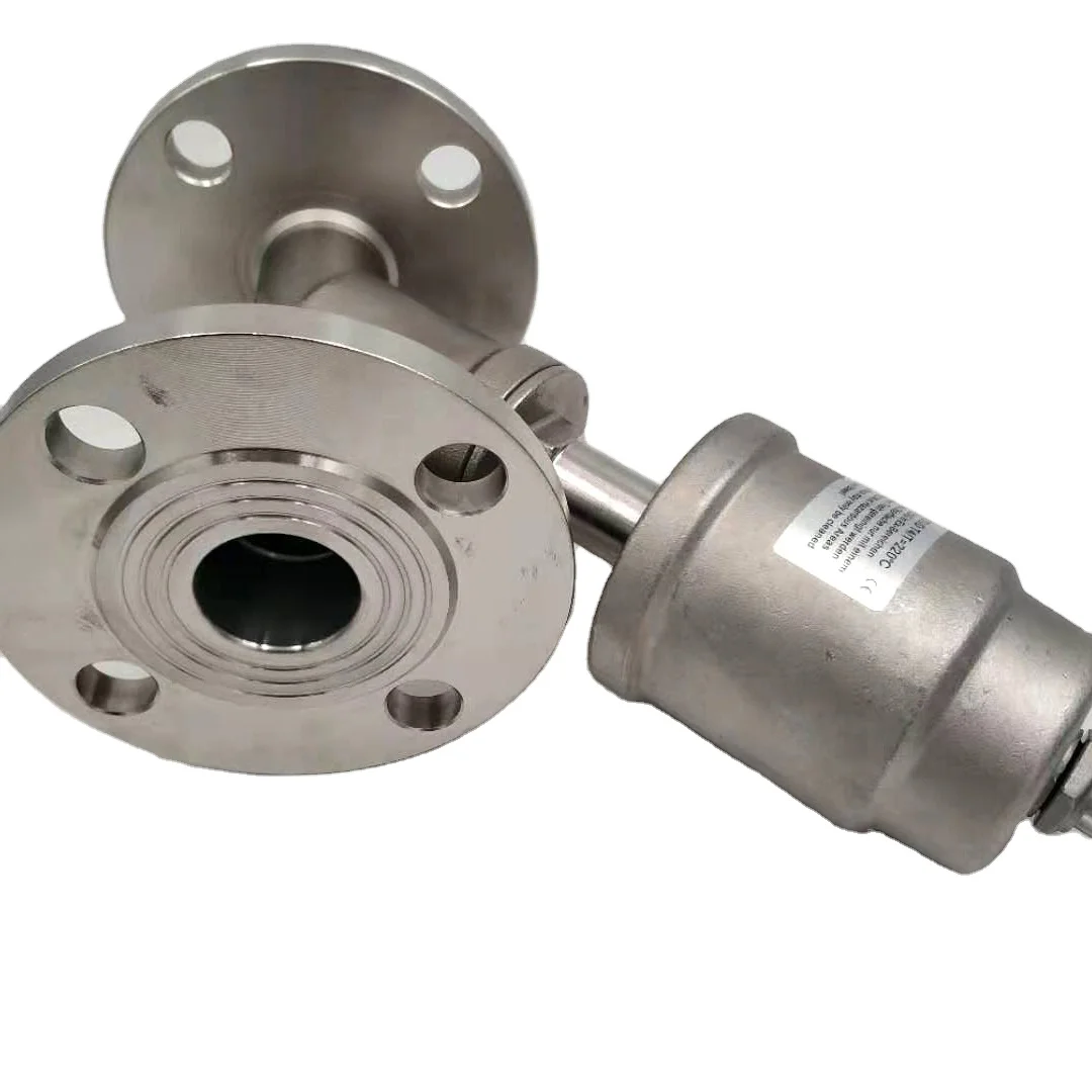 

DN65 304 Stainless Steel Pneumatic Flange Angle Seat Valve High Temperature Resistant Corrosion Steam Y Type Cut Off Valve