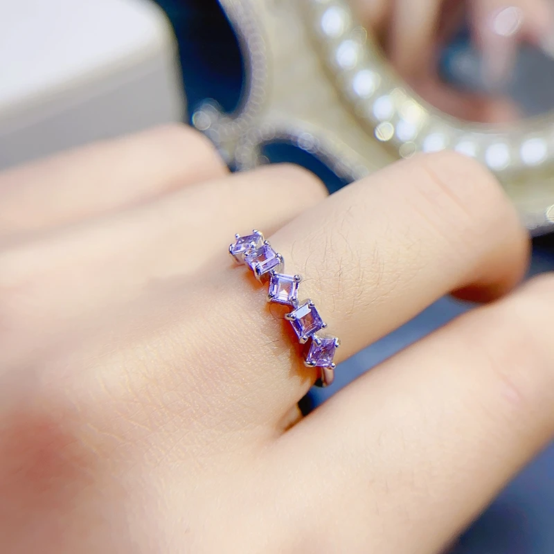 Simple and exquisite 925 Silver Amethyst Ring, special price to attract attention