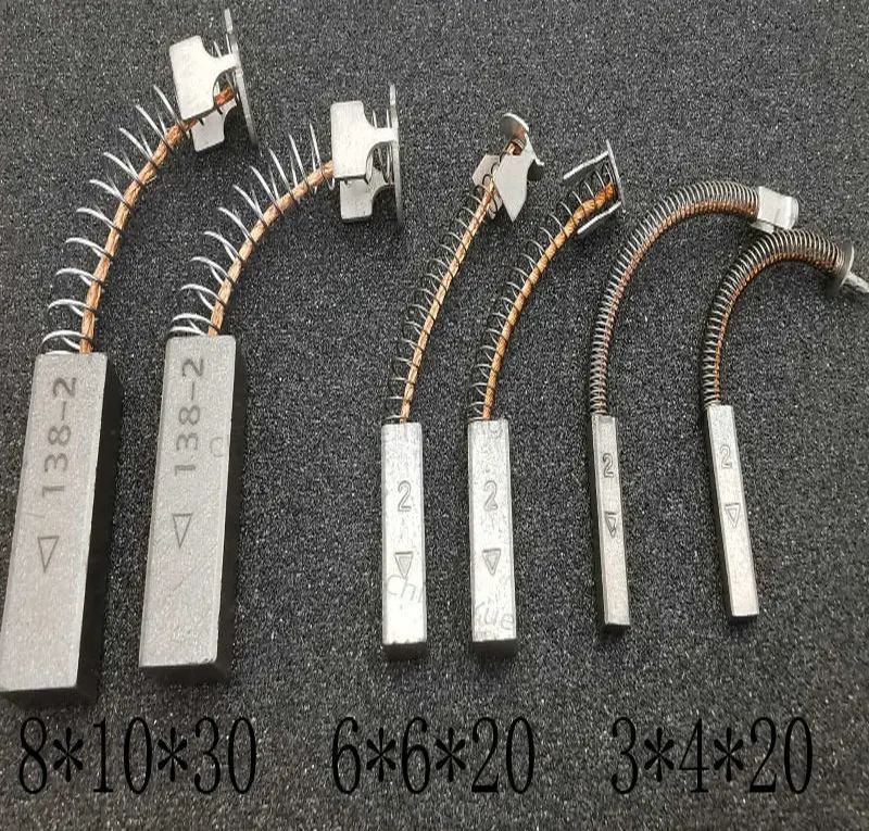 Silver carbon brush imported for CT machine 3*4*20 6*6*20 8*10* 30MM data signal, high silver brush, carbon brush