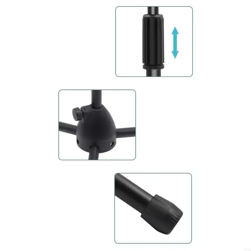 193A Universal Instrument Microphone Stand Feature Vibration Resistant Tripod Base And Quick Assembly Design