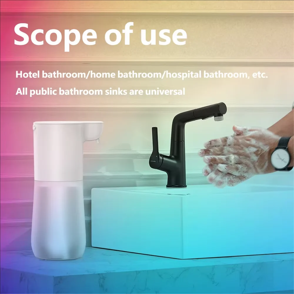 HOMEFISH Smart Sensor Automatic Soap Dispenser 350ml USB Charging Contactless Soap Foam Dispenser Hand Sanitizer Machine