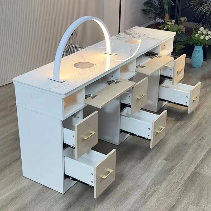 

Salon Furniture Nail Art Nail Table Light Deluxe Nail Art Table and Chair Set