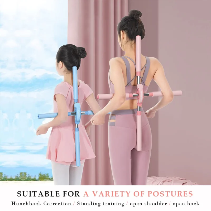 Open Shoulder Back Yoga Training Stick Retractable Hunchback Posture Corrector Adult Child Body Shaping Fitness Stretching Tool