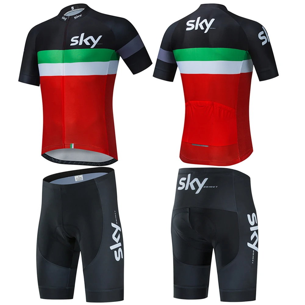 Cycling suit men\'s cycling short sleeved jersey SKYBBMEI cycling shorts mountain bike jersey