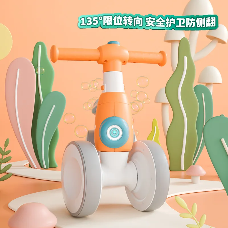 Children's Balance Car 1 To 3 Years Old Baby 2 Baby Sliding Walker Without Pedals for Men and Women Sliding Twisting Car Bubble