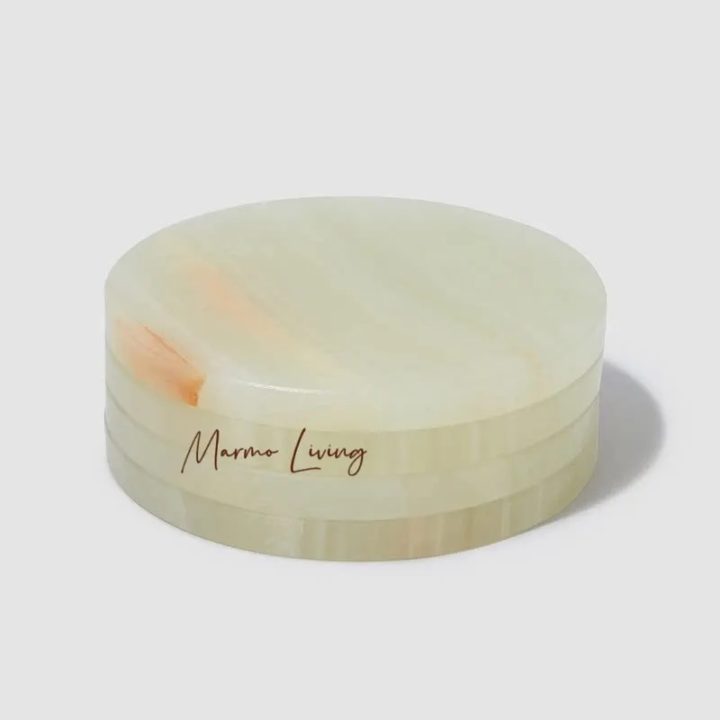 100% Natural Marble Wine Coaster Jade Onyx Stone Whiskey Coaster Ins Luxury Marble Jewelry Tray High End Decorative Ornament - view 5