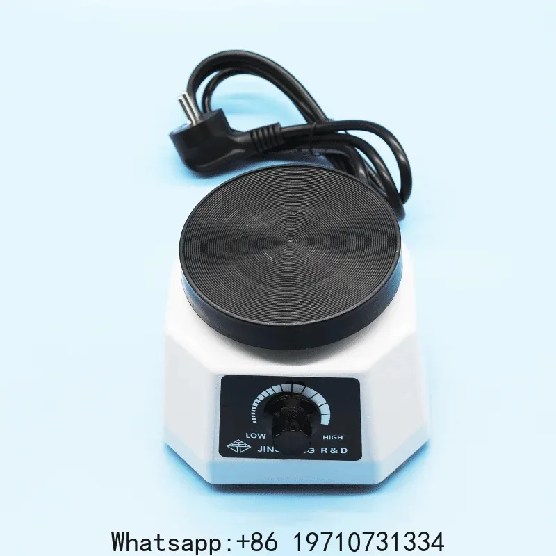 100W Lab Vibrator Dental Round Shaker Oscillator Gypsum Mixing Machine Roundness Vibrador Tool Equipment Plaster Vibrator Plate