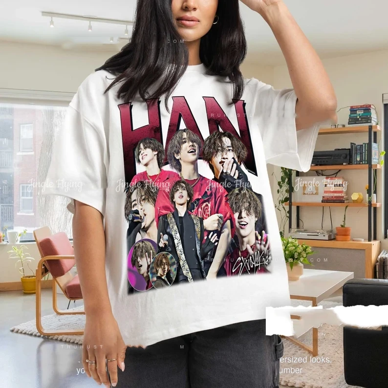 Vintage Han Straykids Kpop Inspired Graphic Shirt Han Retro T Shirt Han Kpop Bootleg Tee