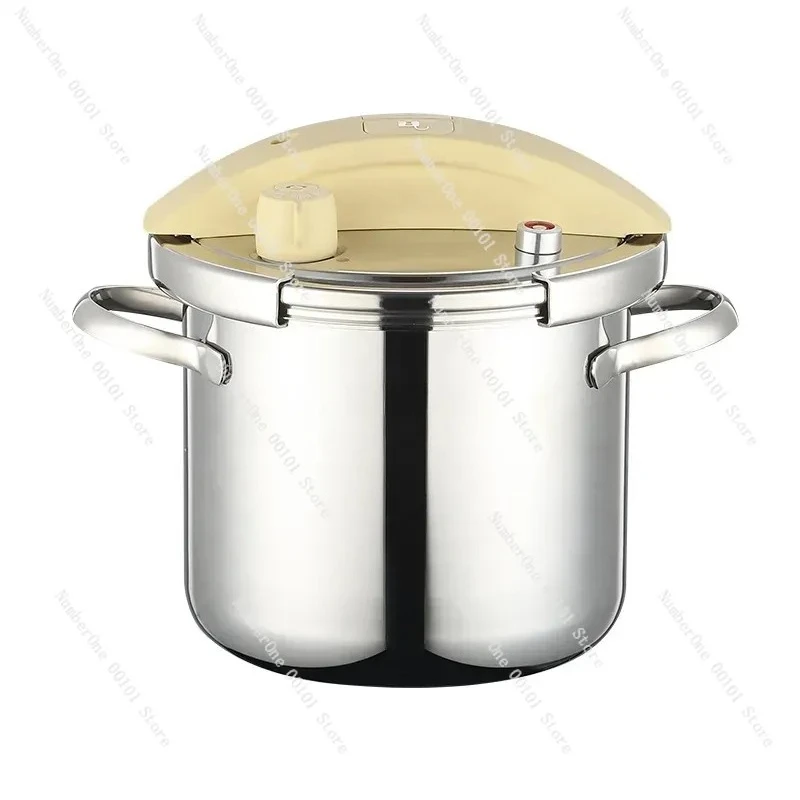 304 Stainless Steel Mini Pressure Cooker Multi-Functional High Pressure Stew Pot With Safety Lock Lid For Home Kitchen Use