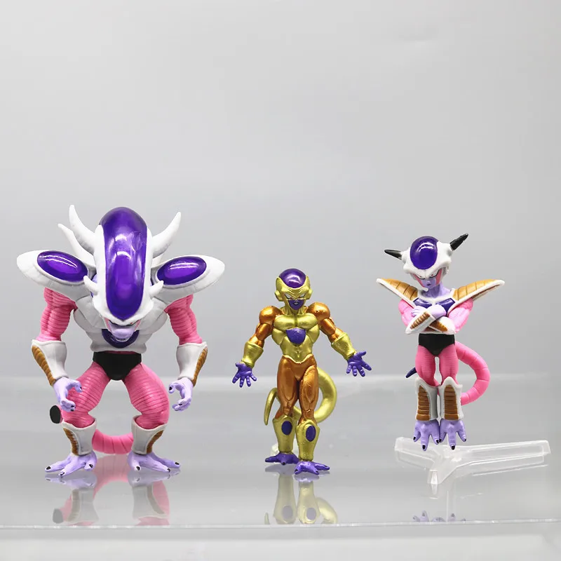 Figuras de acción de Dragon Ball Z, figuritas de Freezer, modelo de colección de PVC, regalos de juguetes, set de 8 unidades